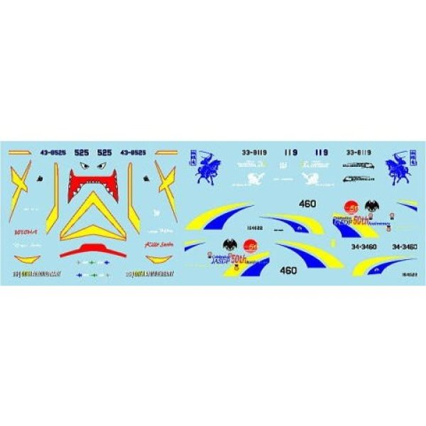 画像4: 1/144空自50周年ロゴF-2,F-2B&E-2Cデカールset (4)