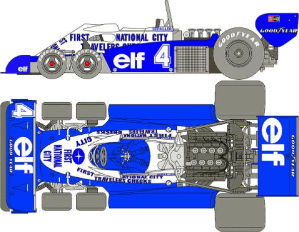 画像1: 1/12ティレルP34'77モナコデカール (1)