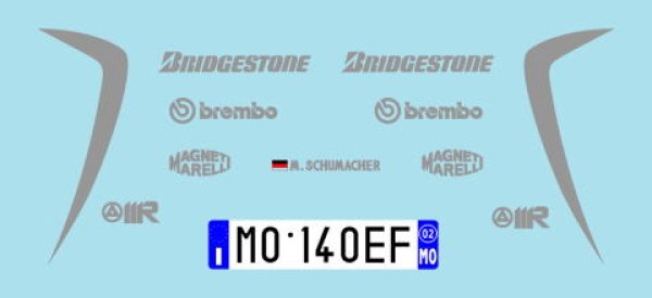 画像3: 1/12フェラーリエンツォ シューマッハデカール (3)