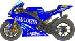 画像2: 1/12YZR M1ゴロワーズ&フォルトナデカール (2)