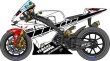 画像2: 1/12ヤマハYZR-M1'05ロッシ50thセットデカール (2)