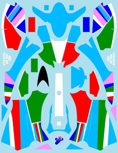 画像4: 1/12ヤマハYZR-M1フィアット500Ver.デカール (4)