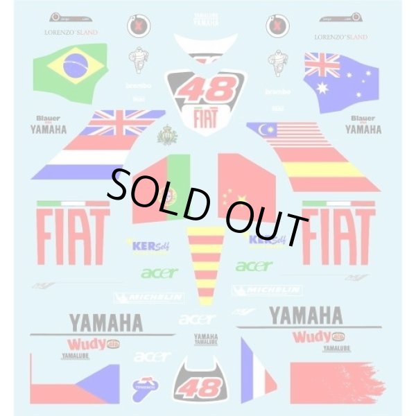 画像2: 1/12ヤマハYZR-M1'08バレンシアGPデカール (2)