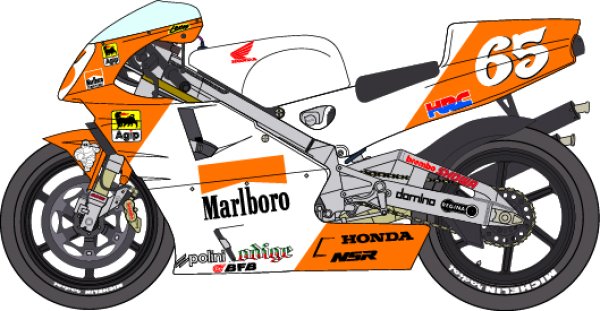 画像2: 1/12ホンダNSR500'95マルボロチームピレリデカール (2)