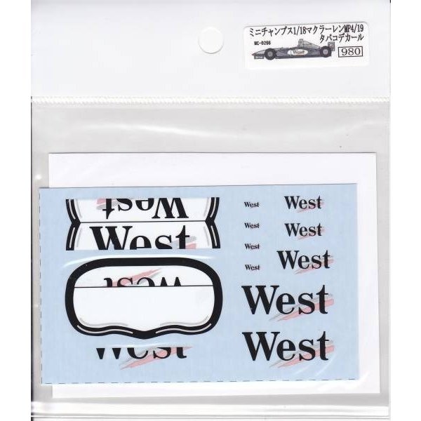 画像3: 1/18マクラーレンMP4/19WESTデカール (3)