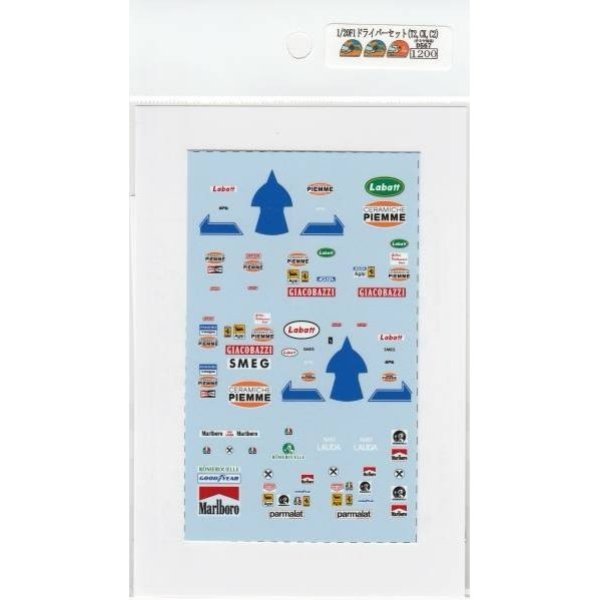 画像3: 1/20F1ドライバー(T2,CK,C2)デカール (3)