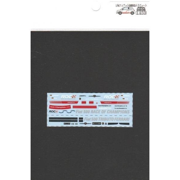 画像4: 1/64フィアット500ROC&トリビュートフェラーリデカール (4)
