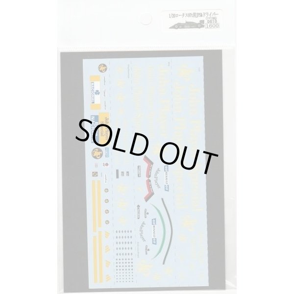 画像2: 1/20ロータス97t用JPS&ドライバーセットデカール (2)