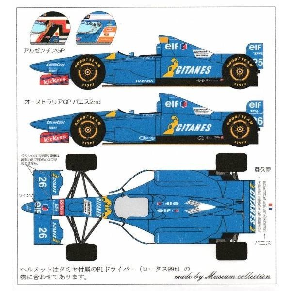 画像1: 1/20リジェJS41デカール (1)