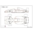 画像1: 1/20ティレル022片山右京原寸2面図入りデカール (1)