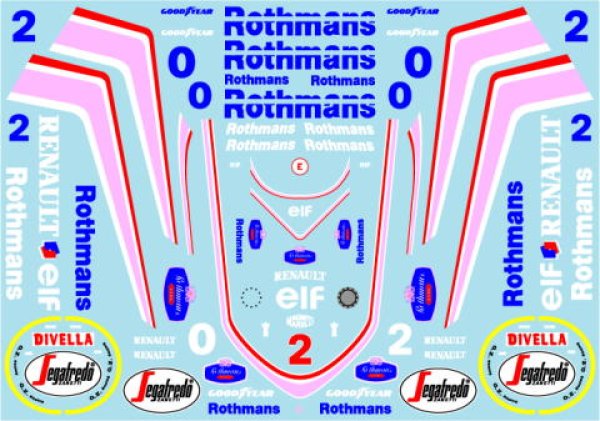 画像4: 1/24ウイリアムズFW16&16Bデカール (4)