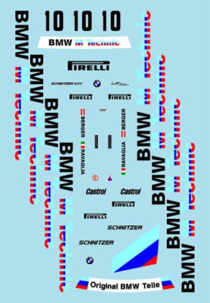 画像2: 1/24BMW635ETCチャンピオン G.ベルガーデカール (2)