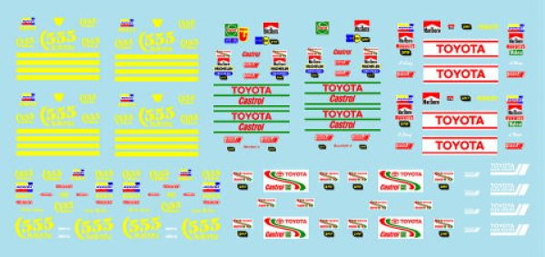 画像2: 1/24ラリーメカニック スバル,トヨタデカール (2)