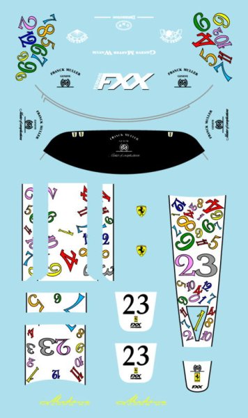 画像2: 1/24フェラーリFXXフランクミューラーデカール (2)