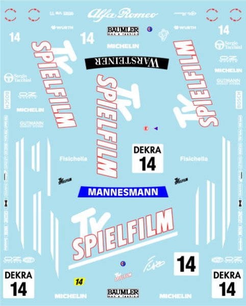 画像2: 1/24アルファロメオ155V6Ti'96フィジケラデカール (2)