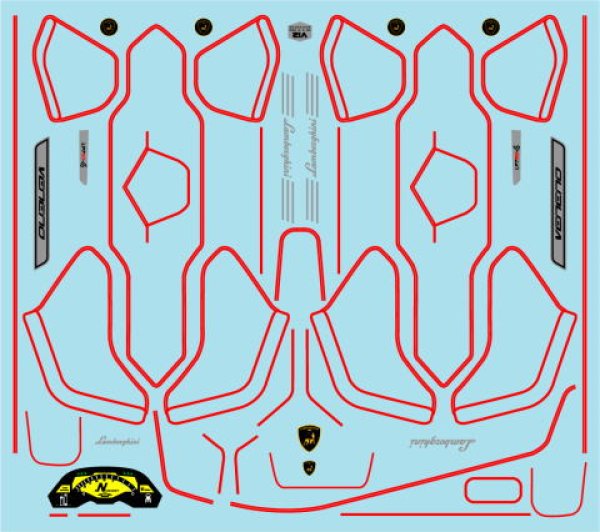 画像8: 1/24ランボルギーニヴェネーノカーボン(透過型)デカール (8)