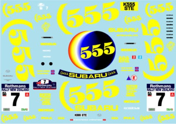 画像3: 1/24スバルレガシィ'91ニュージーランドデカール (3)