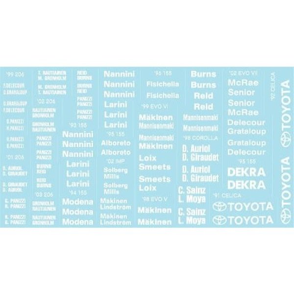 画像2: 1/24ホワイトロゴセット(剥離)デカール (2)