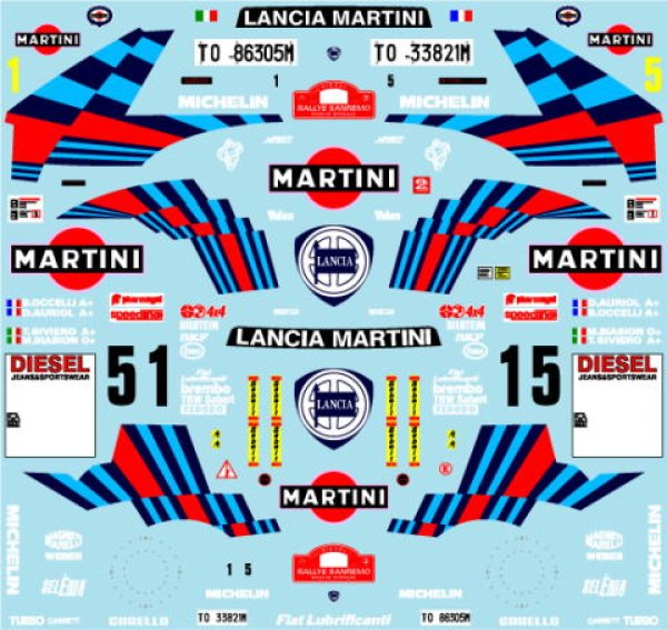 画像2: 1/24ランチャデルタ16V'89サンレモデカール (2)