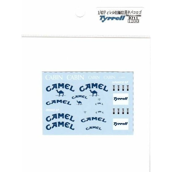 画像6: 1/43ティレル018日本GP，フランスGP&021タバコロゴデカール (6)