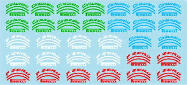 画像2: 1/43ピレリロゴデカールセット (2)