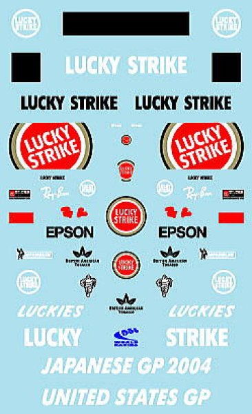 画像2: 1/43BAR006日本GP佐藤琢磨デカール (2)