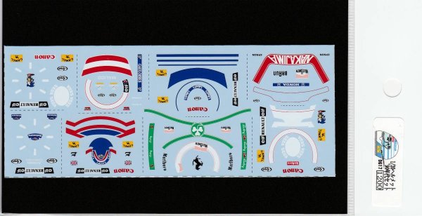 画像2: 1/20ヘルメット'90年代セットデカール (2)