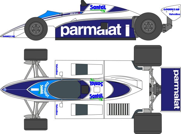 画像1: 1/20ブラバムBT50&BT51デカール (1)