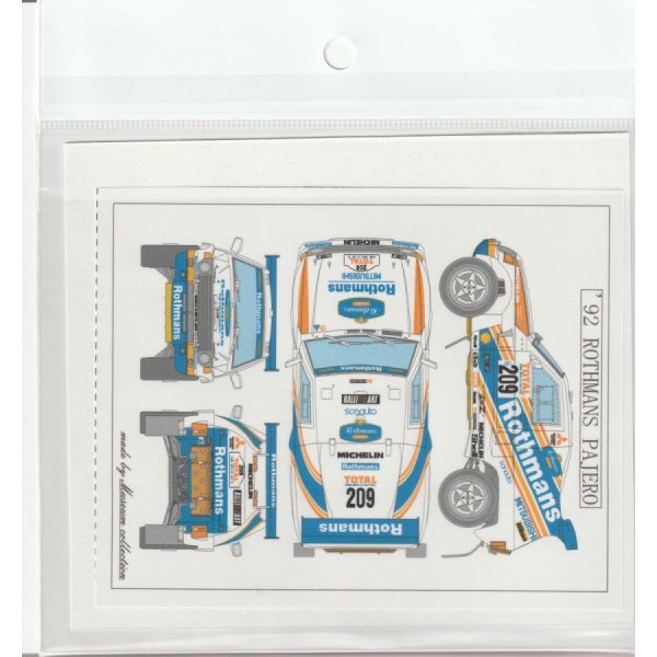 画像3: 1/24三菱パジェロ'92パリダカロスマンズデカール (3)