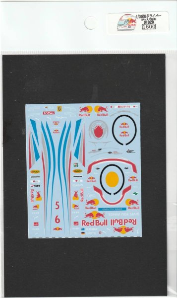 画像9: 1/20レッドブルRB6 ドライバーデカール (9)