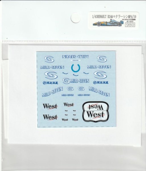 画像5: 1/43マクラーレンMP4/19&上海ルノーR24タバコデカール (5)