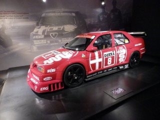 1/64 アルファロメオ155V6Ti 1993DTM チームアルファコルセ ミニカー アルファロメオ 155 V6TI レッド 京商 1/64【中古品