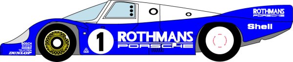 画像1: 1/24ポルシェ956‘82ル・マンデカール (1)