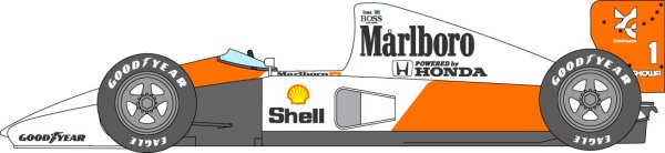 画像1: 1/24マクラーレンMP4/6追加ロゴ (1)