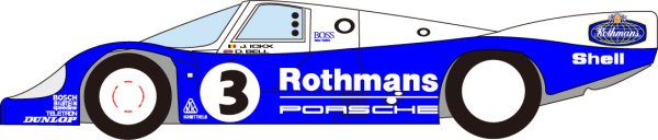 画像1: 1/24ポルシェ956‘83ル・マンデカール (1)
