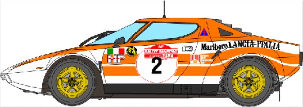 画像1: 1/12ランチャストラトス'74サンレモ1stウィンデカール (1)