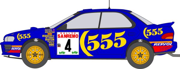 画像1: 1/24スバルインプレッサ'94デカール (1)
