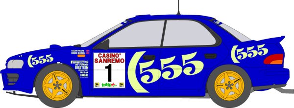 画像1: 1/24スバルインプレッサ'96(サンレモ〜)デカール (1)