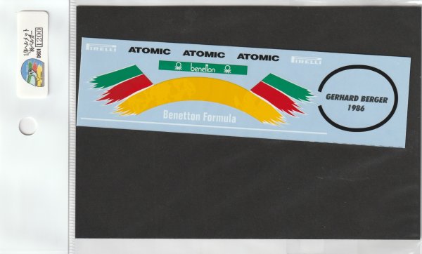 画像3: 1/8ヘルメット'86ベルガーデカール (3)
