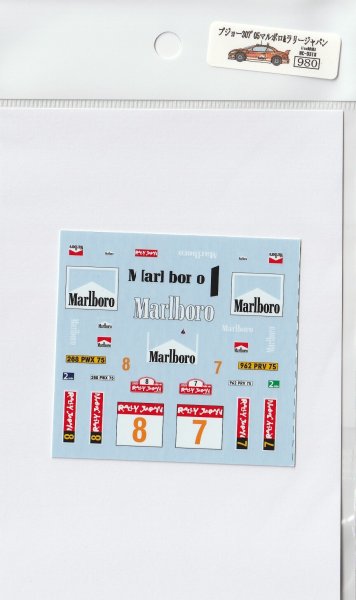 画像5: 1/43プジョー307'05マルボロ&RALLYJAPANデカール (5)