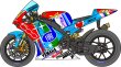 画像1: プラッツ用 1/12ヤマハYZR-M1 フィアット500 デカール (1)