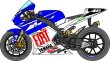 画像1: プラッツ用 1/12 ヤマハ YZR-M1’07 Ver デカール (1)