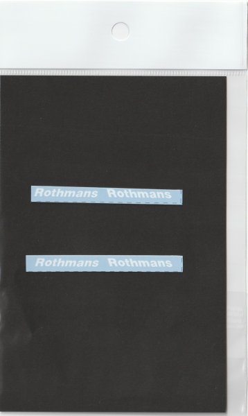 画像3: 1/12 ウイリアムズFW16用 Rウイング下段ロスマンズロゴ (3)