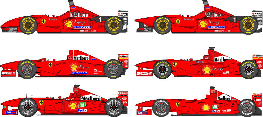1/24フェラーリF310〜F1-2000デカール - ミュージアムコレクションオンラインショップ