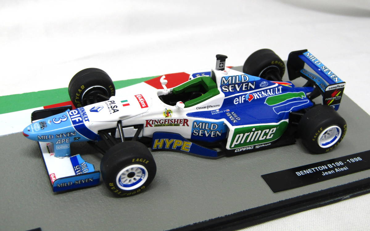 1/43隔週刊F1マシンコレクション (ロータス100T中嶋車,ティレル018,リジェJS43,ベネトンB196)用デカール